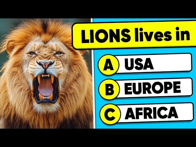 How Good Is Your Knowledge of BIG CATS? 🦁🐯✅ Animals General Knowledge Trivia Quiz