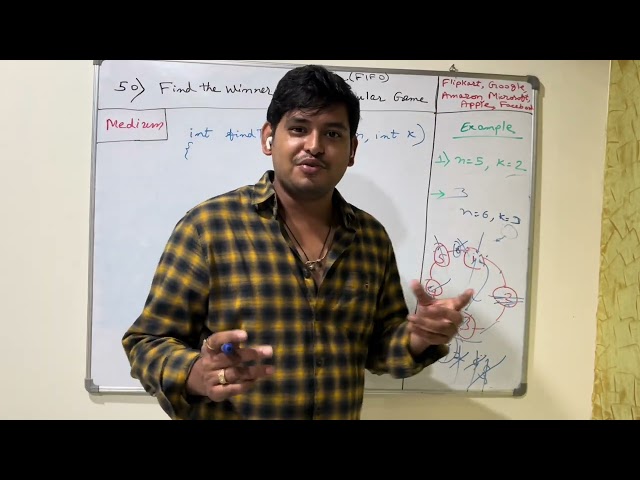 50. Find the winner of the Circular Game | Queue | Problem Solving