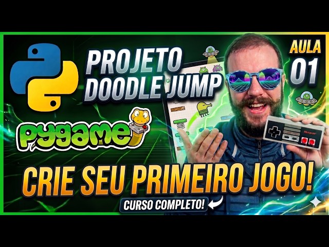Doodle Jump com Pygame #1: Base do Jogo (Config + Player + Loop) 🎮🐍