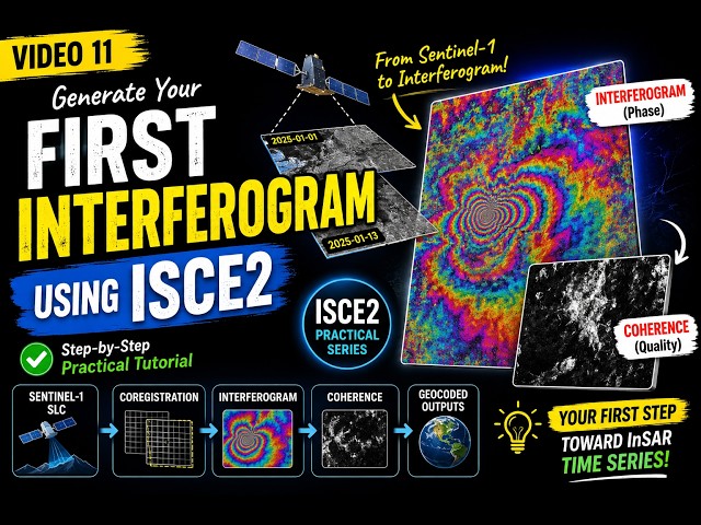 ISCE2 Tutorial: Generate Your First Sentinel-1 Interferogram Step by Step #geoscienceengineering 