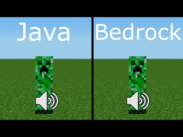 Sounds Java vs Bedrock