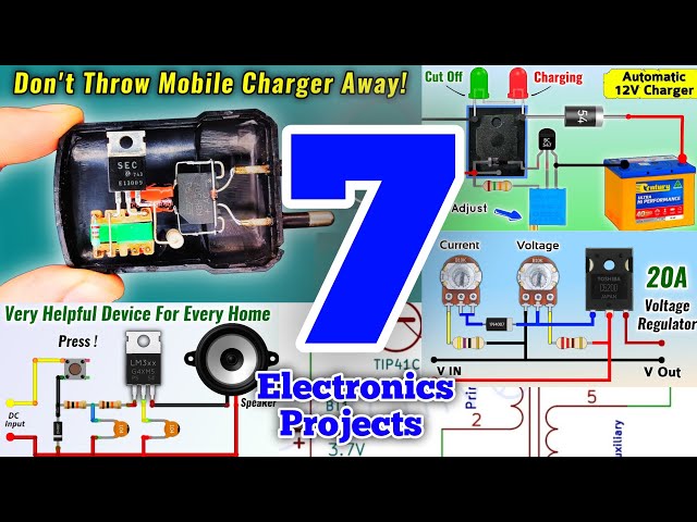 Top 7 Electronics Projects with Old Scrap Components 
