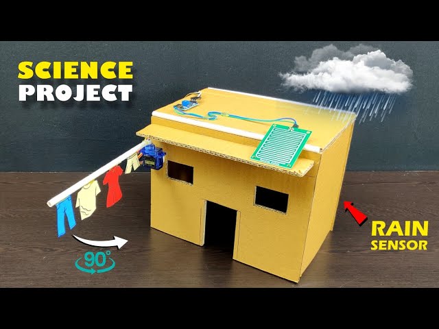 How To Make Rain Detector Project|| Rain Sensor Clothes Protection|| Rain Detector Project #science 