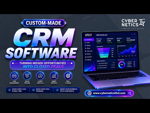 Custom CRM Software Development for Growing Businesses | Cybernetics IT