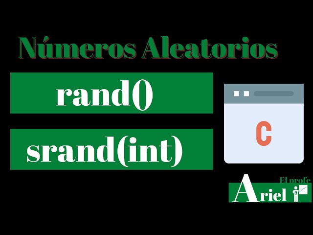 Como generar números aleatorios en Lenguaje C [RAND, SRAND]