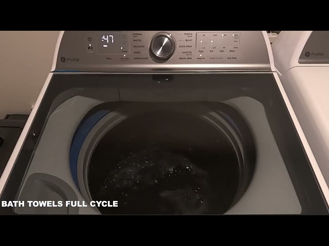 GE Top Load Washer Bath Towels Full Cycle