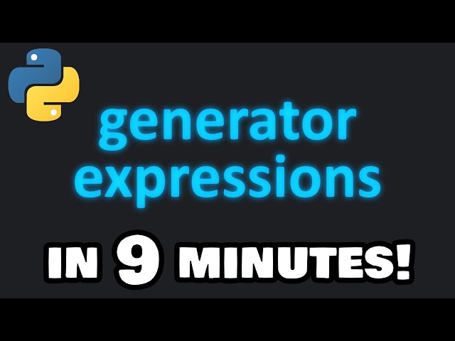 Learn Python generator expressions in 9 minutes! ♻️