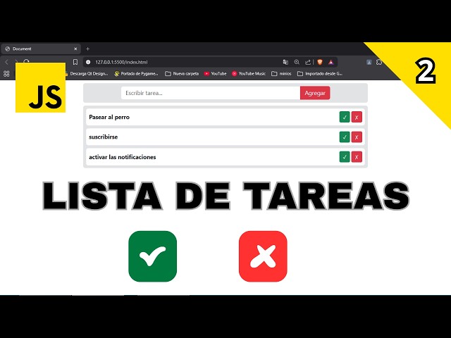 Crea tu Primera Lista de Tareas con JavaScript y el DOM (To-Do List Tutorial)