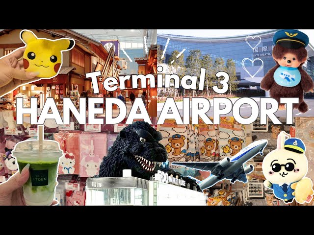 Exploring Haneda Airport ✈️🇯🇵 Tokyo’s International Terminal 3 | Shopping, Food & Souvenirs