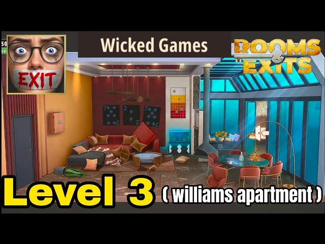 Rooms & exits level 3 walkthrough ( william's apartment )