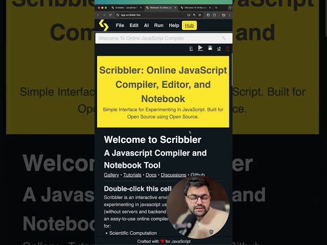 Scribbler - Notebook for JavaScript #opensource #javascript #js #webdevelopment #git #github