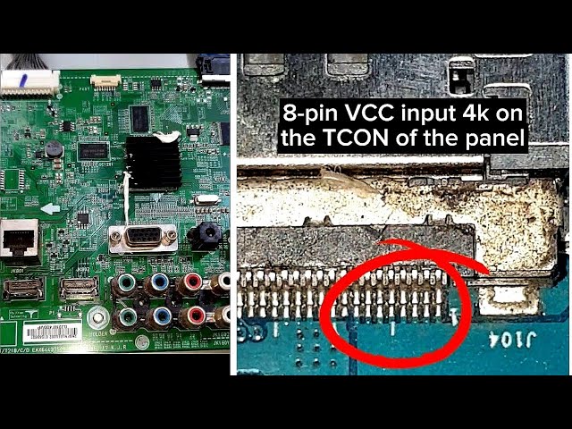 LED LCD TV FHD MotherBoard on UHD Panel? #panelrepair #tvrepairtips