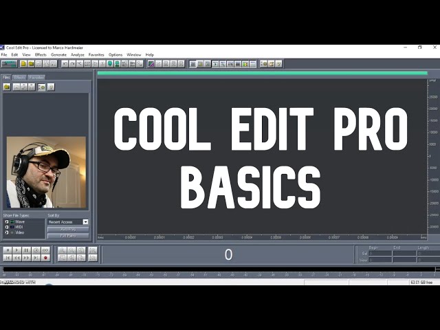 Cool Edit Pro Basics 2020
