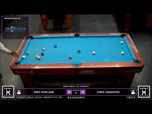 MIKE HOWLAND vs CHRIS JOHNSTON - MIDWAY PUBLIC HOUSE - TABLE 6 | EvoSports
