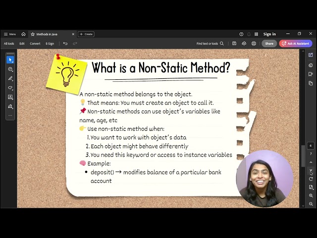 Java Methods Full Concept with Program | Static, Non-Static, Return Type, Parameters | Code Manch