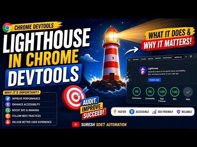Chrome DevTools Lighthouse Explained 🚀 | Why It’s a MUST-KNOW Tool for Every Tester!