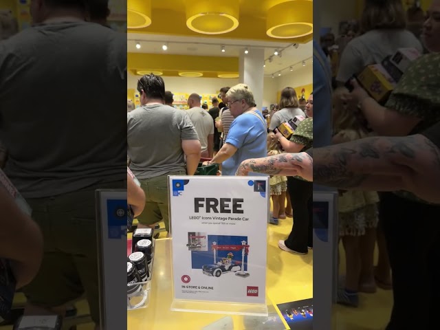 Would you wait in line for 8 hours to get a free icons vintage parade car lego or not?