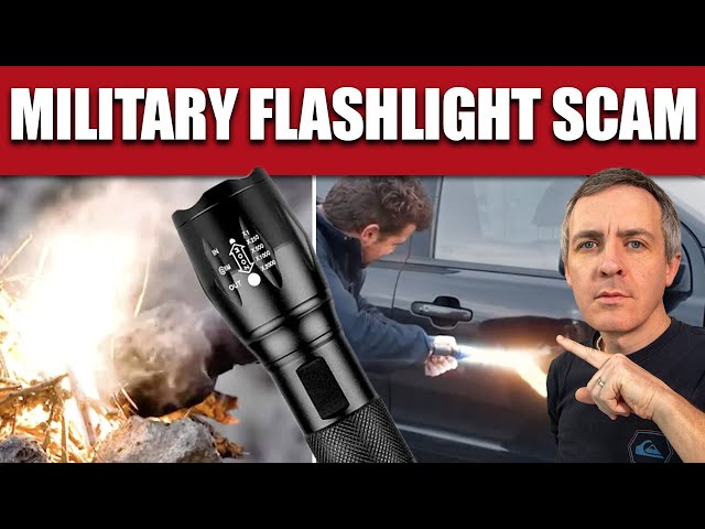 VitalTac Military Tactical Flashlight Reviews and Scam Ad for buytacticalflashlight.com, Explained