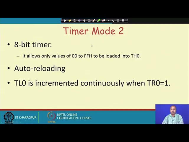 8051 Microcontroller(Contd.)10 #ch19sp #swayamprabha