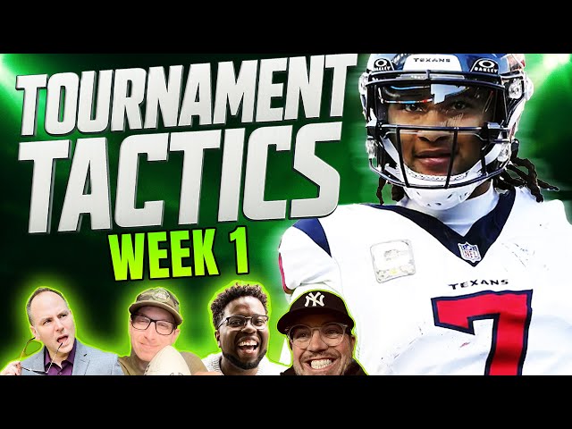 DFS NFL Week 1 DraftKings and FanDuel GPP Strategy and Picks | Tournament Tactics