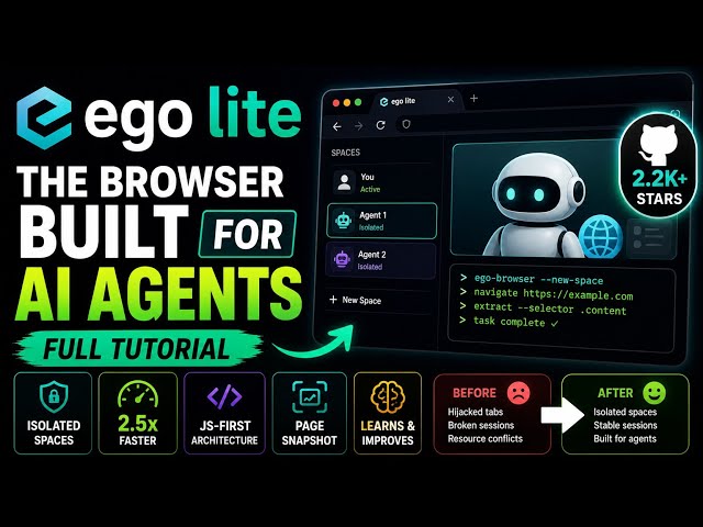 ego lite — The Browser Built for AI Agents