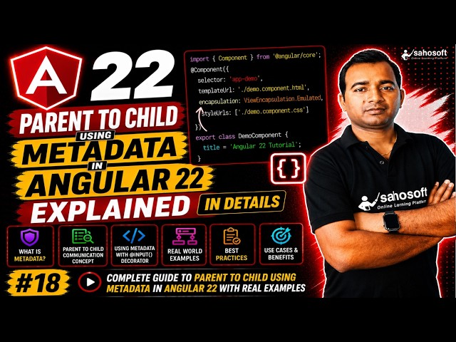 parent to child using metadata in Angular 22 Explained in Details (2026) | Angular 22 course