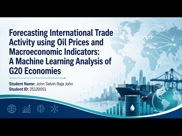 Forecasting International Trade Activity Using Machine Learning | Final Project