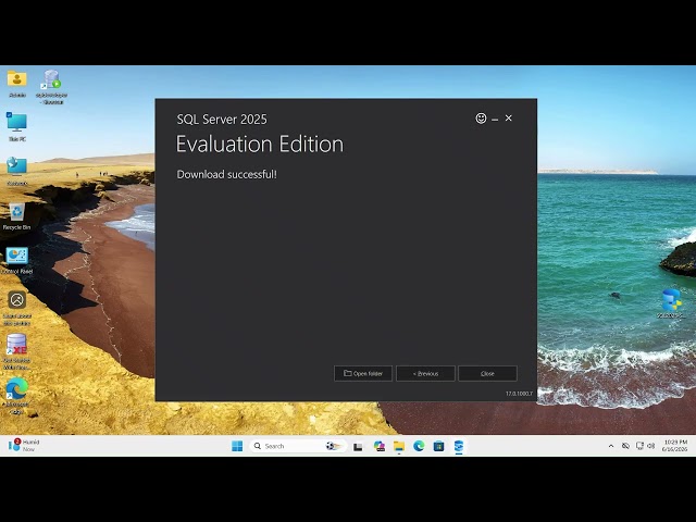 Downloading Microsoft SQL Server 2025 Installer