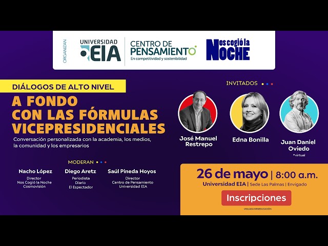 Diálogos de alto nivel: A fondo con las fórmulas vicepresidenciales
