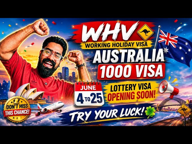 Happy News Australia 1000 Visa! Lottery Working Holiday Visa for India! Australia Malayalam