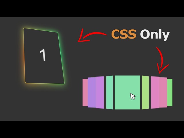 How to Build Interactive 3D Cards in CSS | Combined video