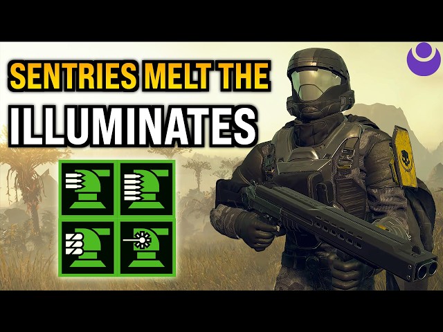 Helldivers 2 - Solo Sentries ONLY vs Illuminates is INSANE