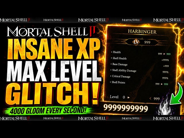 Mortal Shell 2: INSANE 4k Gloom Per Second GLITCH / FAST SHELL POINTS & LEVEL UP XP Souls Farm Guide
