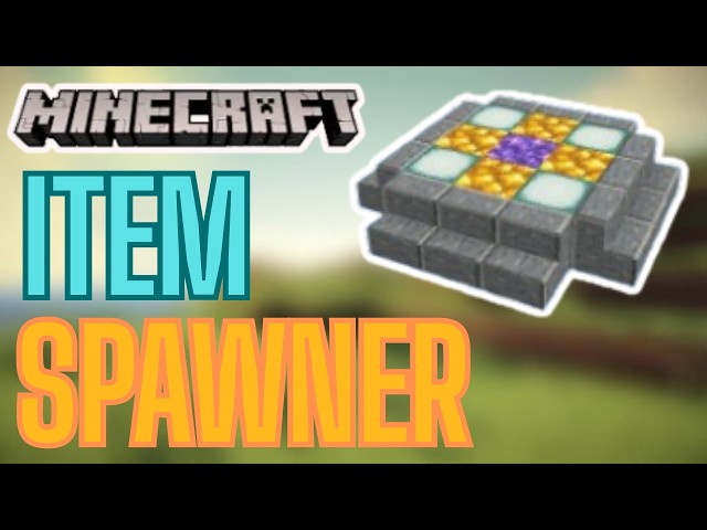 How To Build an ITEM SPAWNER in MINECRAFT (No Mods)