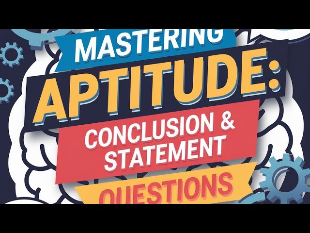 Conclusion & Statement Question Aptitude: #Approach #StatementQuestions #Conclusion #mcazz