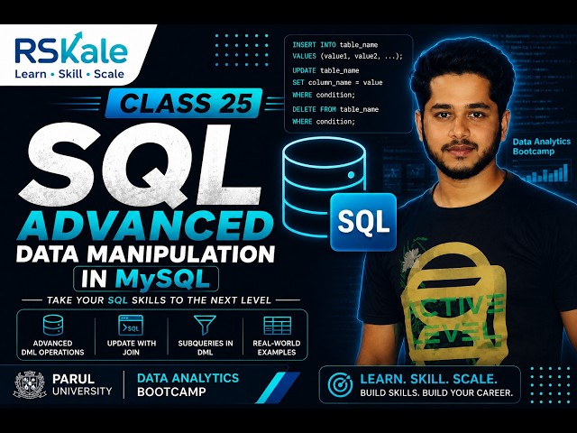 Advanced Data Manipulation in SQL | UPDATE, DELETE, TRUNCATE, ALTER & DROP | SQL for Data Analytics