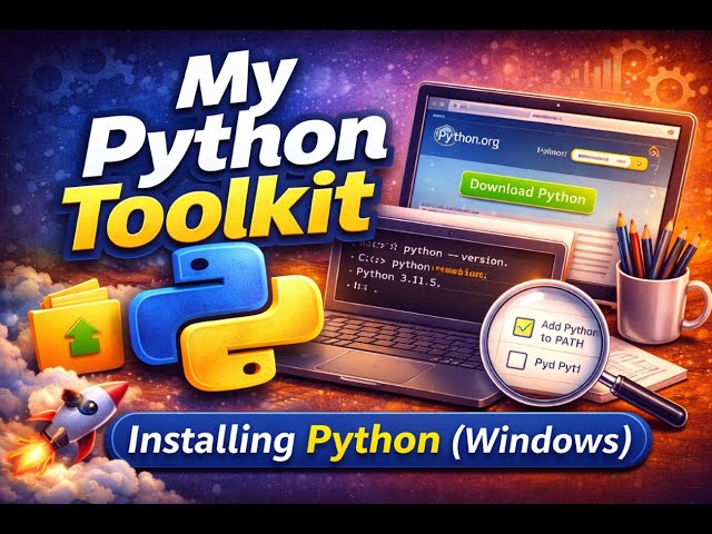 My Python Toolkit | 2.  Installing Python (Windows)