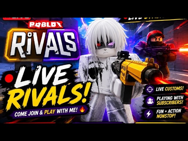 ⭕RIVALS LIVE | 1v1s & minigames