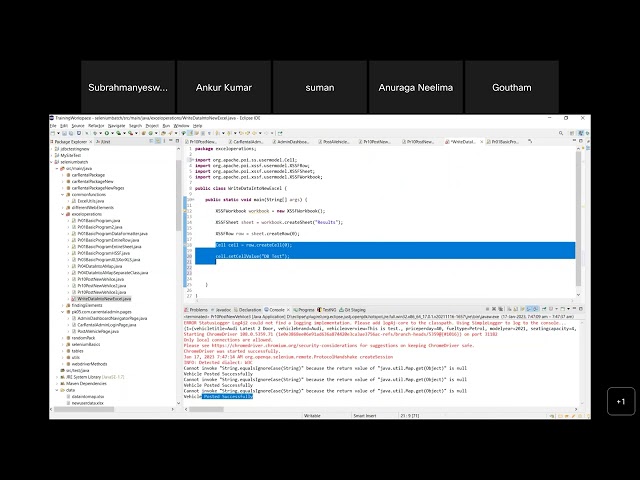 Selenium with Java Training - Class 27 - Writing data to excel and Extent Reports