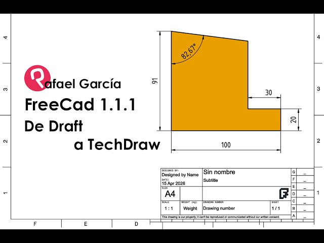 FreeCad 1.1.1 Transferring Draft drawings to TechDraw.