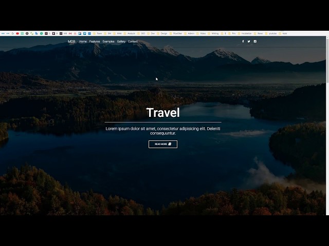 Bootstrap 4 Tutorial [#4] Landing Page with full page background image