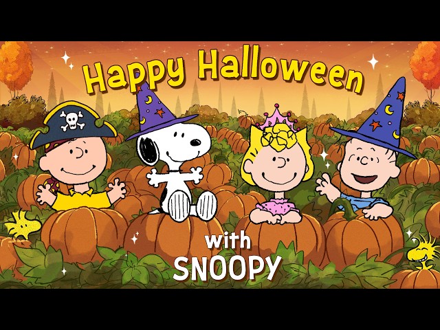 Happy Great Pumpkin Halloween with Snoopy 🎃🍂| Autumn Jazz for Morning Focus & Peaceful Moments