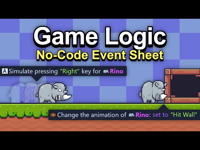 No-Code Game logic In GDevelop - Beginner Tutorial