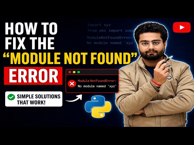 How to Fix The "Module Not Found" Error  | Python NLP Keyword Extraction