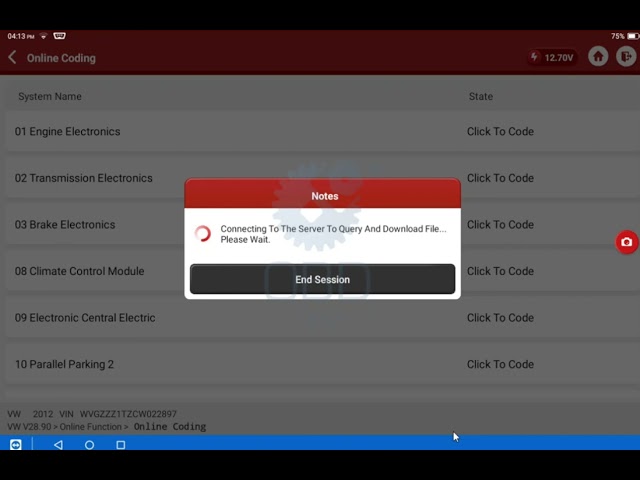 Volkswagen ABS Online Coding