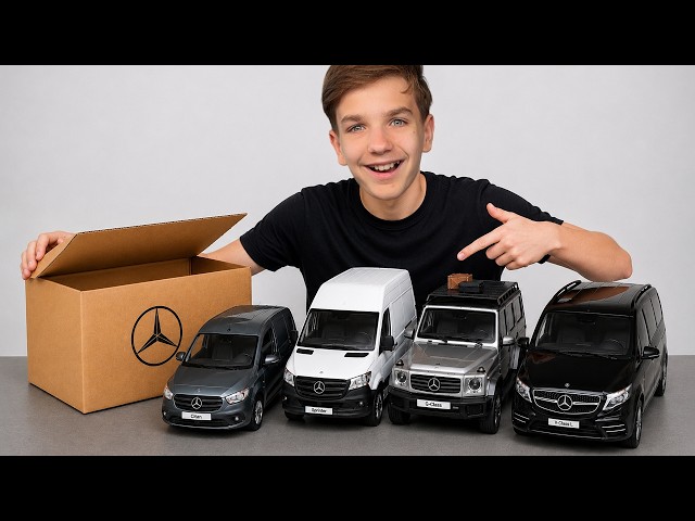 Mercedes Benz 1:18 Diecast Collection: G-Class, Sprinter, V-Class, Citan | ASMR