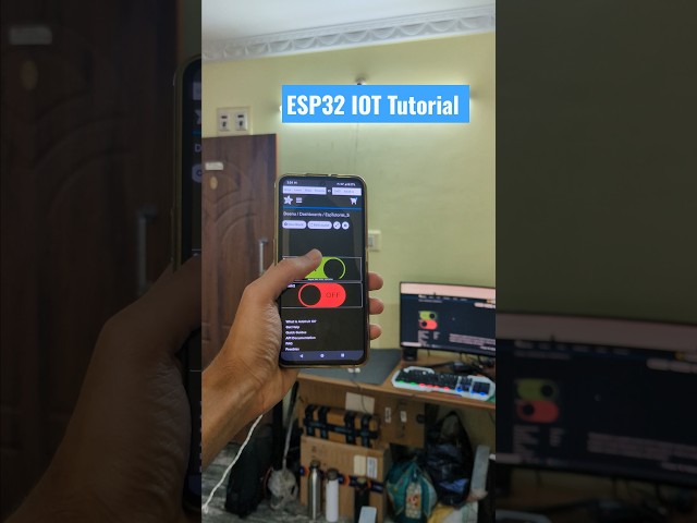 ESP32 IOT Tutorial ✅ #shorts #esp32 #iot #diyprojects #arduino #adafruit #blynk #trending #viral