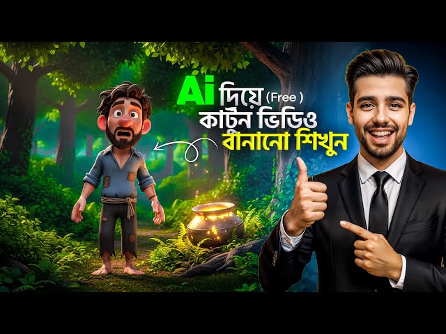 🔥 Free AI দিয়ে Unlimited 3D Cartoon Video | 2026 Bangla Tutorial   