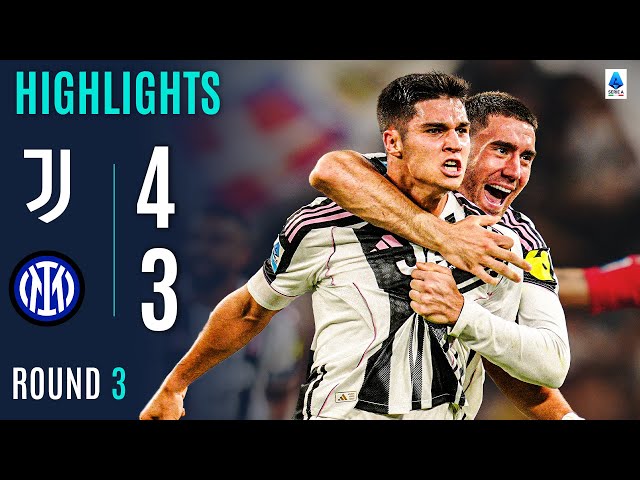 JUVENTUS-INTER 4-3 | HIGHLIGHTS | Youngster Adzic Stunner Wins It At the Death! | Serie A 2025/26