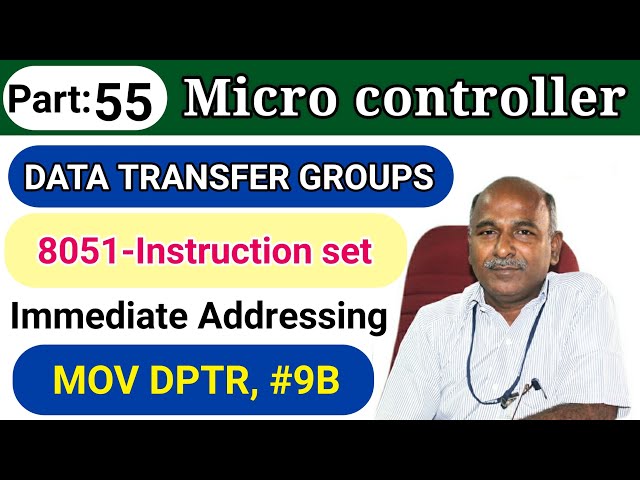 Data transfer groups 8051 Microcontroller in tamil